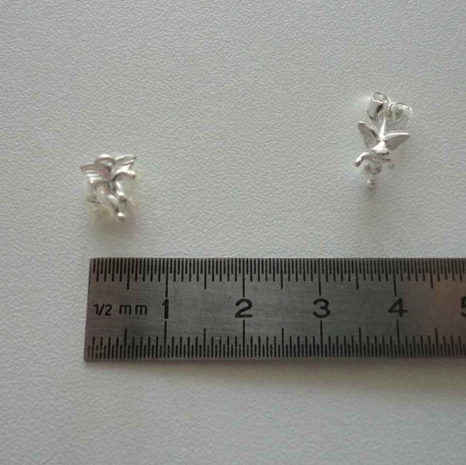 Engel Ohrstecker Engelsschmuck Glückssymbol Kinderschmuck Putte Putto Silber 925 - Bild 4 von 4