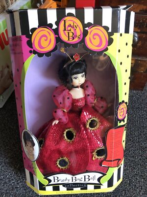 1999 Vintage Doll Beauty Bug Ball Collector's Doll Lady Bug In Original Box 