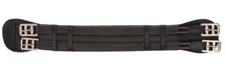 Dressage Saddle Girth - Equi Royal - Black Leather - Size 24", 26", 28"
