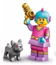 LEGO SPACE Series 26 Minifigures 71046 CMF Retro Space Heroine w/ Robot Pug Dog