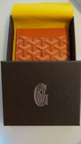 GOYARD Matignon PM Wallet New w Tags No Box Yellow Printed Canvas