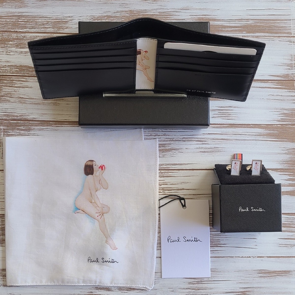 ⚡RARE⚡ PAUL SMITH Naked Lady Wallet Set Naked Lady With