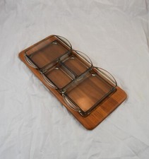 Digsmed Denmark  Menage Fondue Set Modernist snack tray Mid Century Kabarett