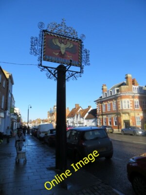 Photo 6x4 Sign of the Eagle Thame The Spread Eagle sign outside the Hotel c2014
