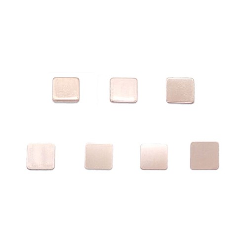 5 PCS Laptop IC Chipset Radiator DIY Pure Copper Sheet Plate 1.5x1.5cm 0.3-2mm - Afbeelding 2 van 9