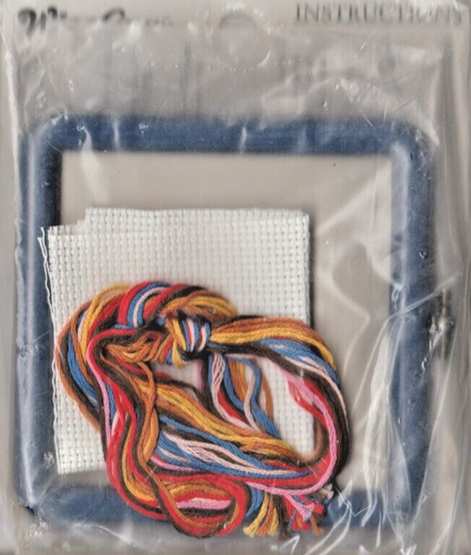 "I OWE" - Counted Cross Stitch Kit w/ Frame - WISE GUYS by Dimensions (4x4 in) - Picture 2 of 2