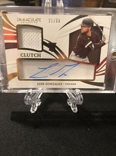 2021 Panini Immaculate Luis Gonzalez Clutch Rookie Patch Autograph /50 RPA