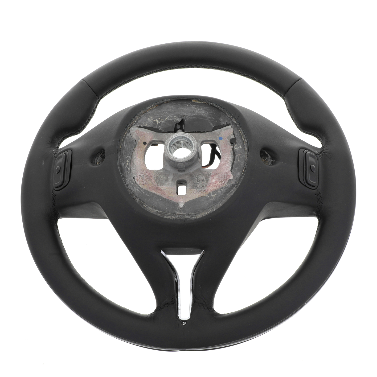 GENUINE MASERATI Black Leather Carbon Steering Wheel W Radio&Cruise 670044516