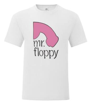 Herren Mr Floppy Hirsch Nacht Party 1990er britischer Kult Film Unisex T-Shirt