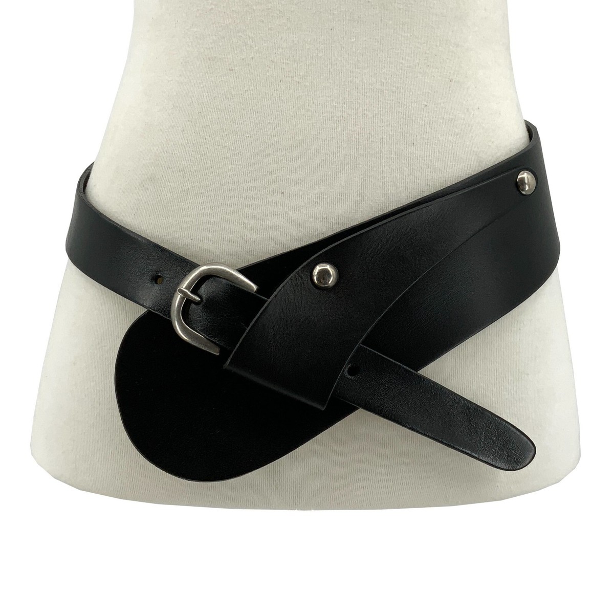 5515 Women\'s High Low Waist Big Rectangular Buckle Boho Concho Fashion 3 1/2 main image 4