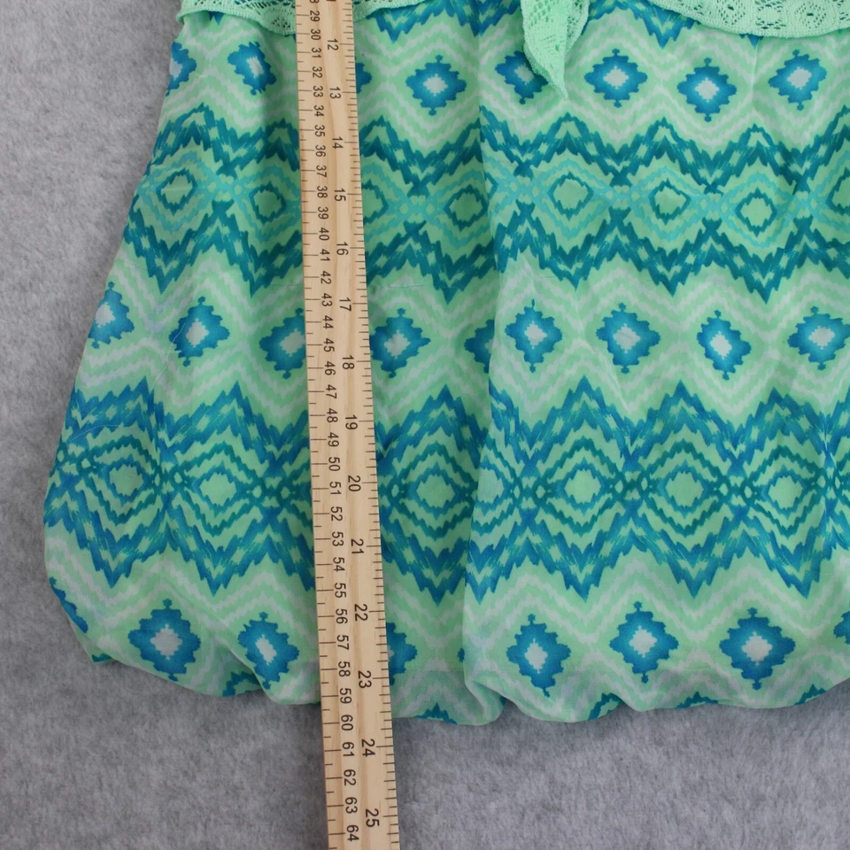 George Dress Girl's L (10-12) Green & Teal One Piece Lace Shrug - Image 4 of 4