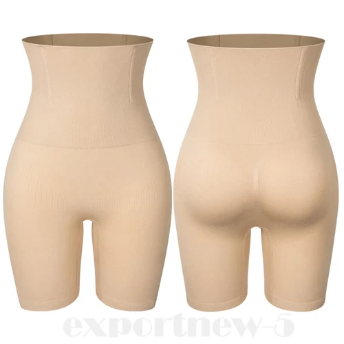 Bauchkontrolle hochtaillierte Shorts Gürtelhose Body Shaper Oberschenkel schlanker Shapewear - Bild 25 von 32