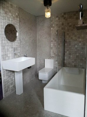 dolls house modern bathroom