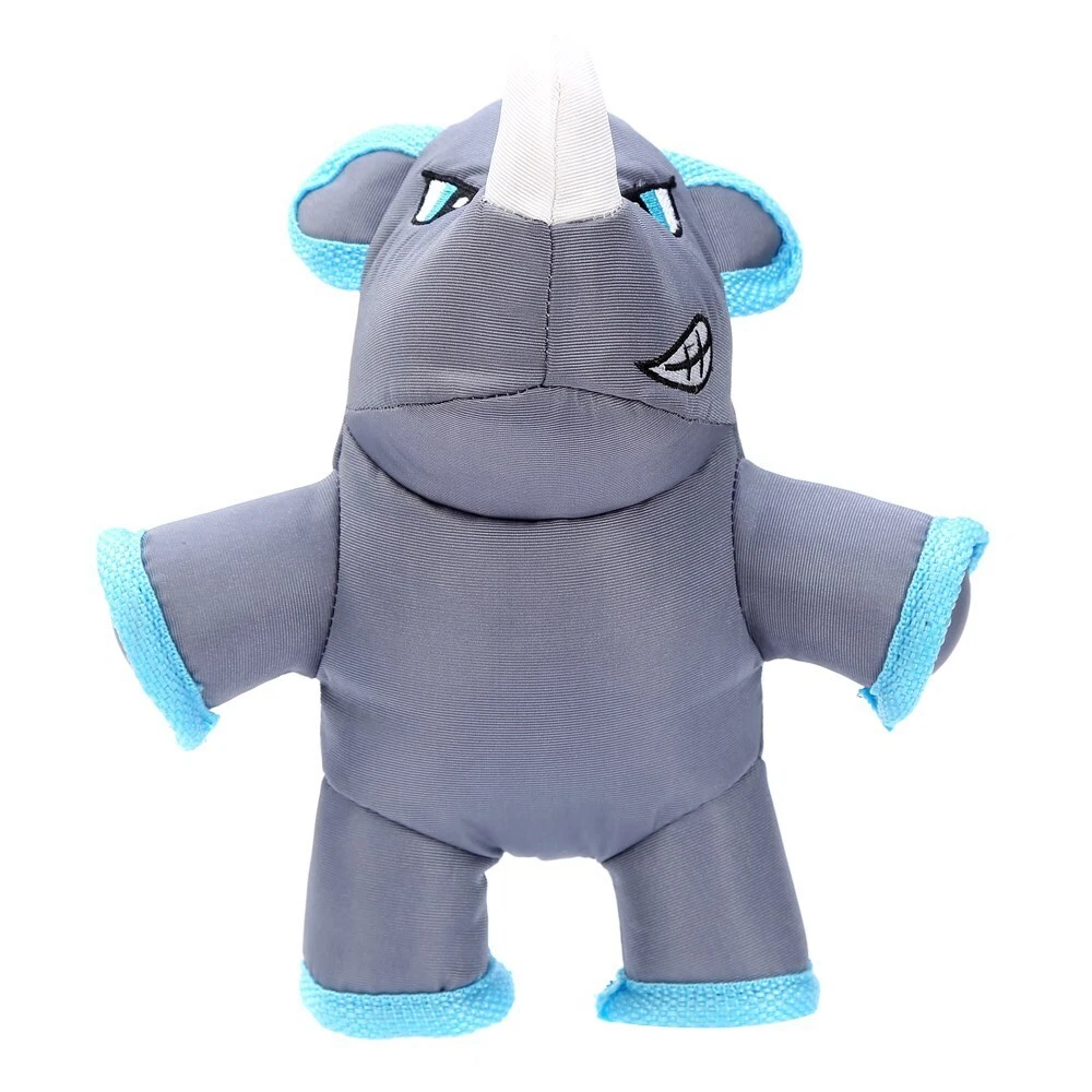 Paws Claws 21cm Tuff Busta Buddy Rhino Dog Toy Pet Chew Plush w