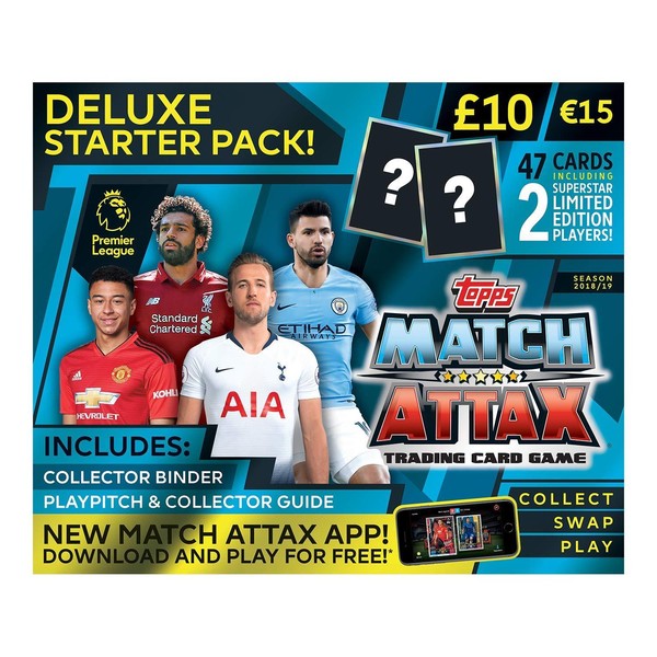 EPL Match Attax 2018/19 Deluxe Starter Pack Worlds Successful Football