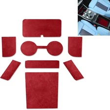 Alcantara Suede Center Cup Door Armrest Mat Liner Fits 19-24 G20 M340i 330i M3.