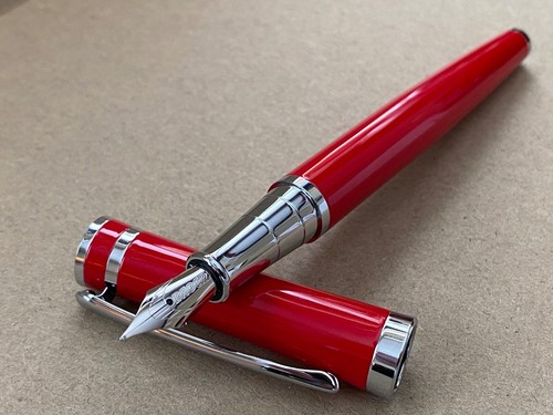 Pluma Estilográfica Jinhao Baoer 388 Acero Inoxidable 0.5mm Plumín + 5 CARTUCHOS DE TINTA GRATIS - Imagen 15 de 31