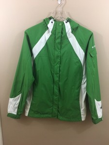 columbia windbreaker green