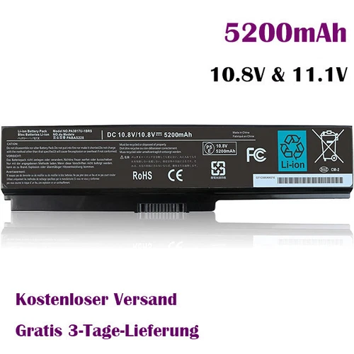 PA3817U-1BRS Akku Für Toshiba Satellite L750D L755 L770 L770D L775 L775D L745 DE