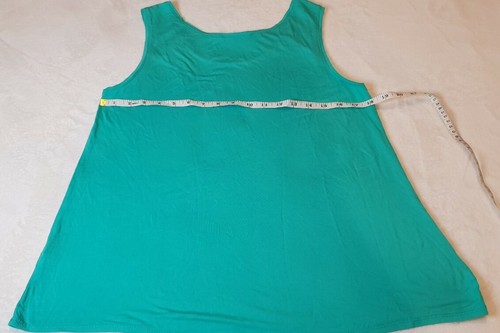 George Size 14 Green Lace Straps Vest - Picture 2 of 4