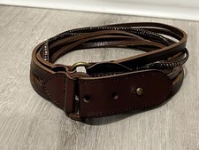 Eddie Bauer Women s Brown Leather Belt Size S