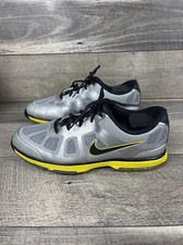 Nike Hyperfuse Lunarlon 483841-003 Gold Black Golf Shoes Size 11.5