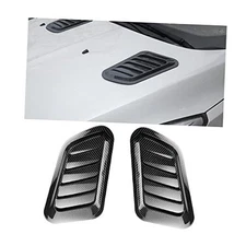  Car Hood Vents, 2PCS Universal Hood Air Vents for Car Hood Scoop, Carbon Fiber
