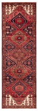 3'4" x 10'8" Vintage Hand-knotted Runner Rug Traditional Oriental Wool Carpet