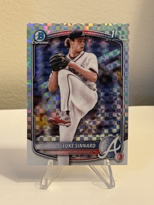 2025 Bowman Chrome 1st Bowman X-fractor LUKE SINNARD #BCP-62 ATLANTA