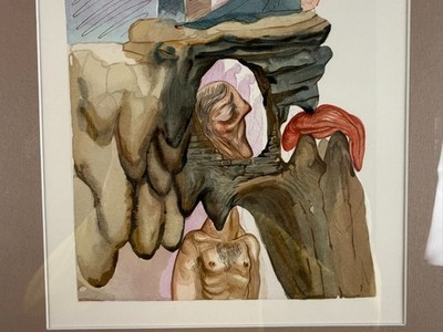 Salvador Dali Woodblock  Canto 22 ''The Corrupt''