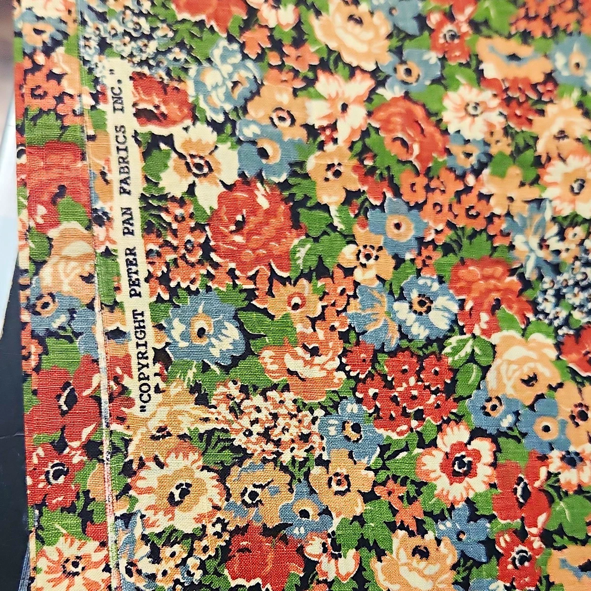 25+ By the Yard Cotton Antique/Vintage Craft Fabrics for sale