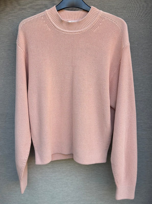 Uniqlo Damen Pullover Pfirsich Gerippt Stehkragen Gr. M Pulli Baumwollmix