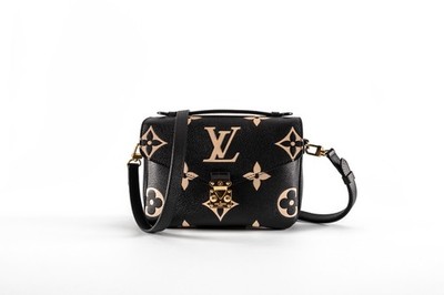 LOUIS VUITTON METIS POCHETTE EMPREINTE - NOIR BEIGE - AUTHENTIC
