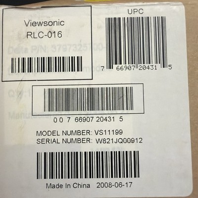 ViewSonic RLC-016 Replacement Projector Bulb - New Open