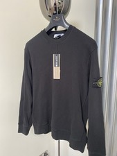 STONE ISLAND S/S 26 ORGANIC COTTON WAFFLE SWEATSHIRT-XL RRP £330