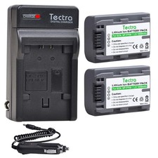 2Pcs NP-FP50 NPFP50 Battery Wall Charger for Sony NP-FP30, NP-FP60, NP-FP70...