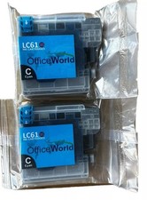 OFFICE WORLD BROTHER LC61 PRINTER INK 11 CARTRIDGES BLACK, CYAN, MAGENTA, YELLOW