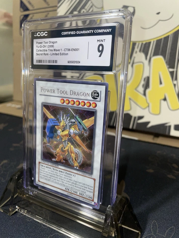 2009 Yugioh Collectible Tins Wave 1 Power Tool Dragon SCR LE - CGC 9 - Image 3 of 4