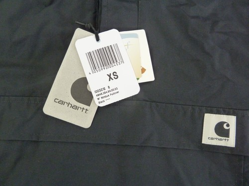 Carhartt Jacket Womens Extra Small XS Nimbus Pullover Smock Black BNWT Lined - Picture 3 of 15