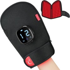Comfytemp 5000mAh Cordless Red Light Therapy Glove for Hand, 360  Dual-sided 10