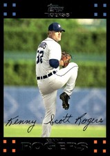Kenny Rogers 2007 Topps #511 Detroit Tigers MLB READ FREE SHIPPING AutographDen