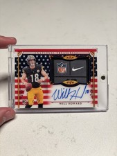 WILL HOWARD 2025 NATIONAL TREASURES PATCH AUTO FOTL ROOKIE STARS NFL SHIELD 1/1