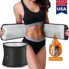 M/L Waist Trainer Lower Belly Fat, Elastic Sweat Band for Stomach Weight Loss US