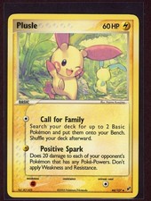 Plusle Non-Holo 2005 Pokemon Card 44/107 EX Deoxys Set NM