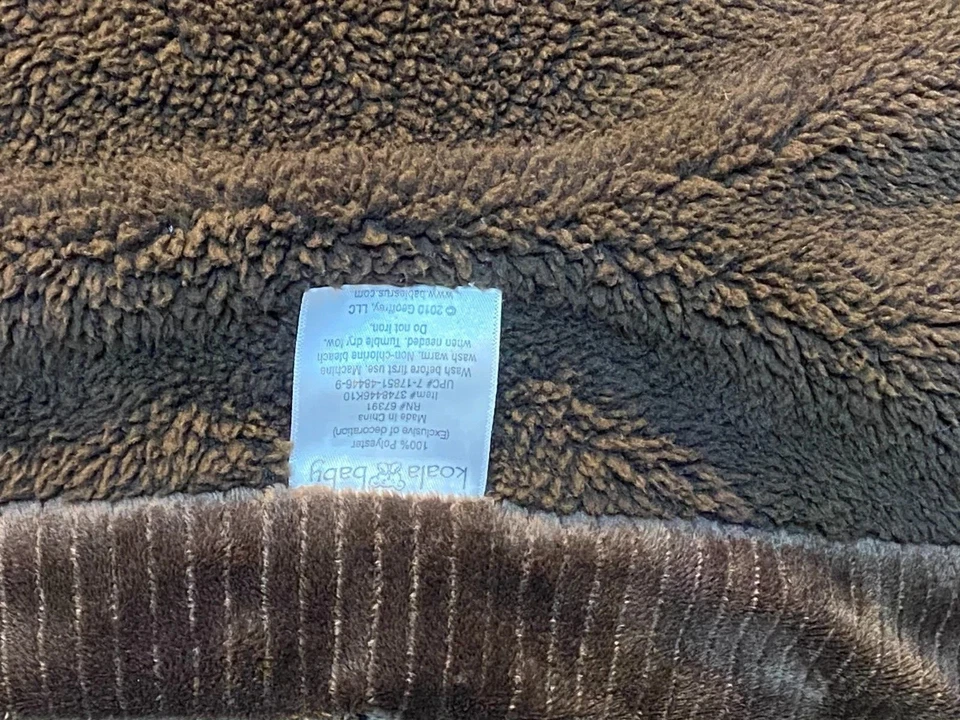 M8 LN винтажный KOALA BABY LION Sports плюшевый Minky велюр шерпа детской кроватки одеяло - Изображение 3 из 4