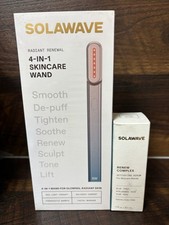 Solawave 4-in-1 Radiant Renewal Skincare Wand with Renew Complex Serum NIB 