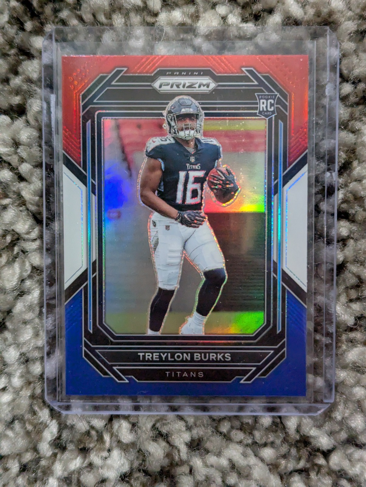 2022 Panini Prizm - Rookies Treylon Burks #313 Red White & Blue Prizm (RC)
