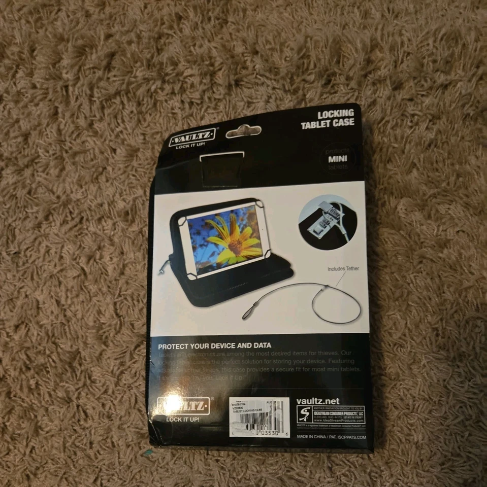 Чехол для планшета с блокировкой VAULTZ включает в себя привязку 6 3/4 x 9 3/8 x 1 1/2 дюйма - Изображение 2 из 4