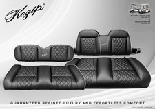 Kozip Yamaha G29/drive2 Golf Cart Front/rear Seat/backrest Cushions Black