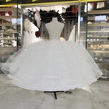 White Tulle  Petticoats for Wedding Dress Gown PettHoop Skirt One Size